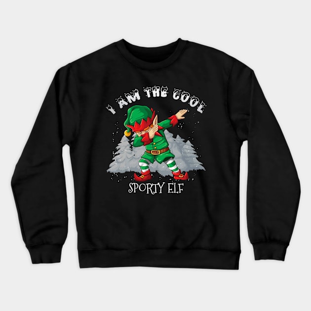 I'm The Cool Sporty Dabbing Elf - Sporty Elf Gift idea For Birthday Christmas Crewneck Sweatshirt by giftideas